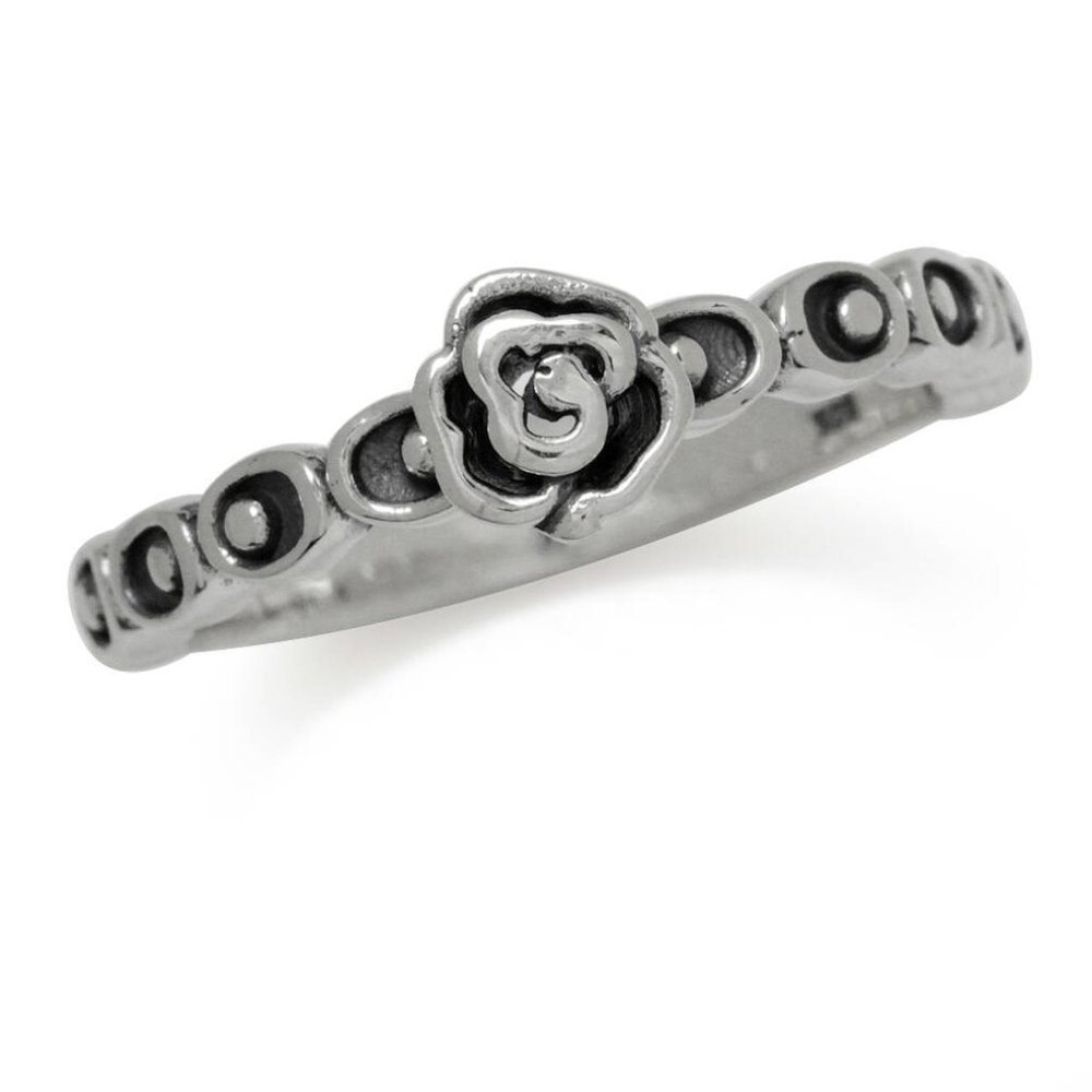 Sterling Silver Ring - Rose Flower